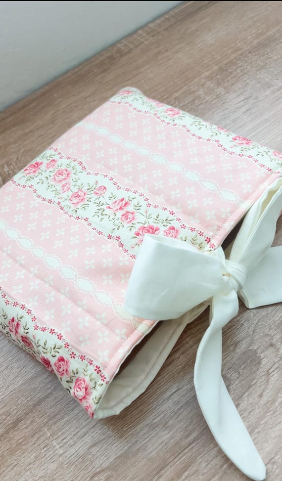 Bow Bible Sleeve Cover Quilted Bible Sleeve Bible Cover Bible Bag Book Cover Christian Gift Gift for Women Christian Gift for Women