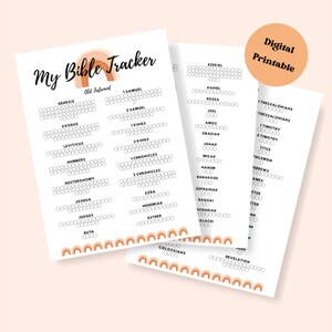 Rainbow Bible Reading Tracker Printable/Color as you Go/Bible in a Year Reading Plan/Digital Printable