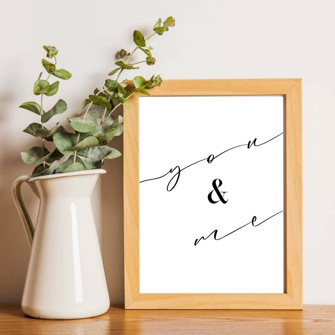 You and me wall art for home Minimalist wall art black and Etsy