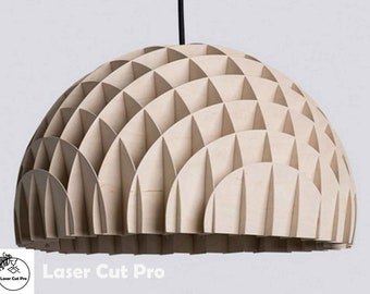 Glowforge  Rustic Pendant Light Lamp shade laser cut file | Night lamps SVG DXF PDf