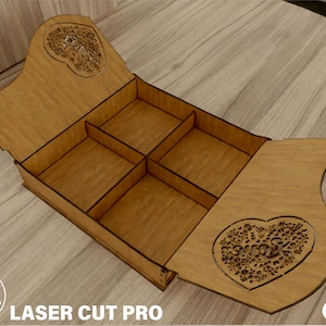 Laser Cut files Wooden Box With Lid, Glowforge Cut Files, Svg Files For Cricut digital download