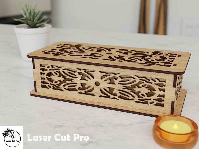 Box Template Jewelry Box Makeup Box DIY SVG CDR Pdf Etsy