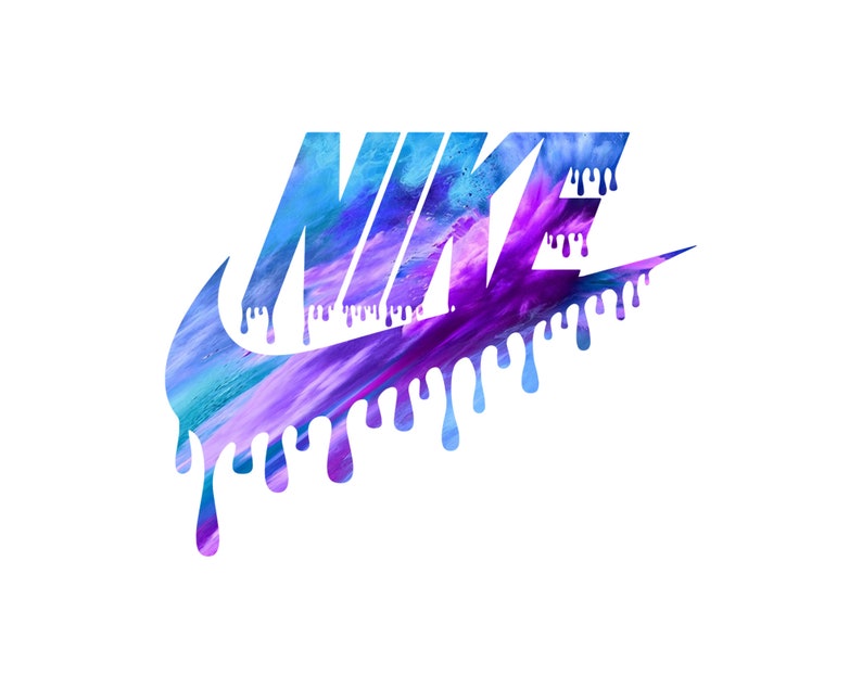 Drip Swoosh Nike Logo Svg Png Pdf Eps Dxf Etsy