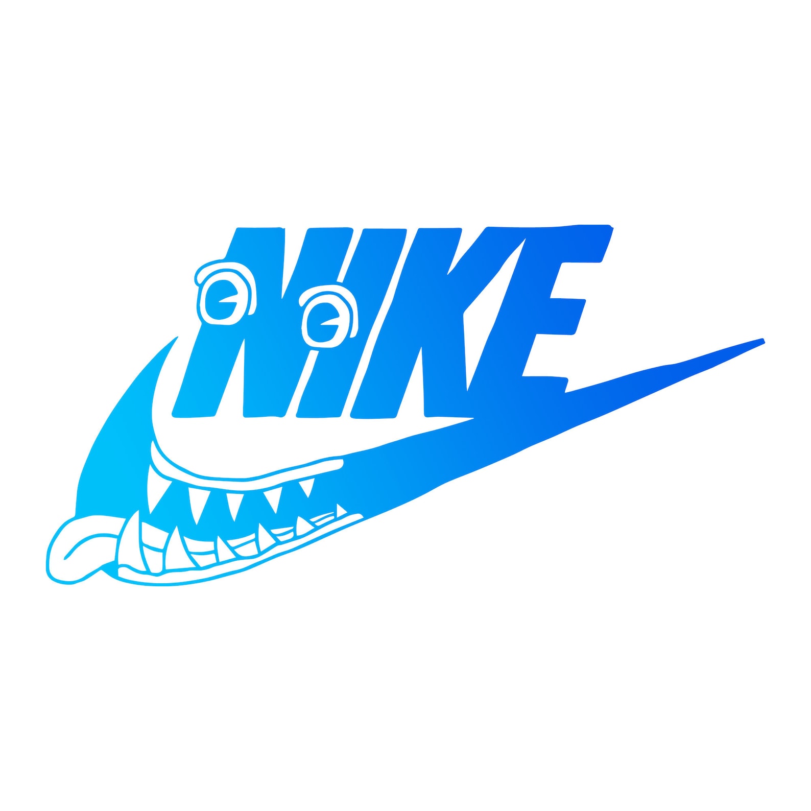 Nike svg swoosh happy monster Nike Logo Svg Png Pdf Eps | Etsy