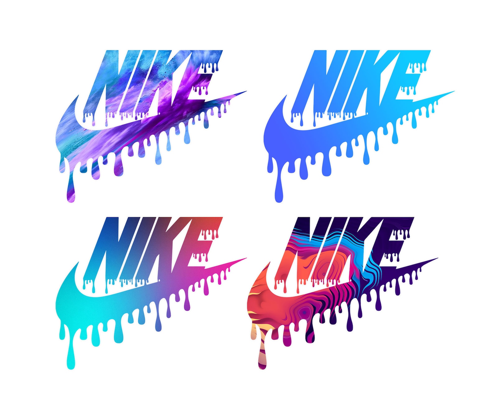 Drip swoosh Nike Logo Svg Png Pdf Eps DXF | Etsy