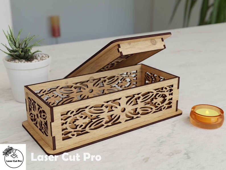 Box Template Jewelry Box Makeup Box DIY SVG CDR Pdf Etsy