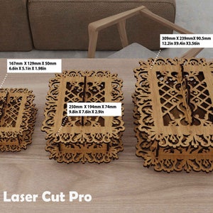 Personalisierte Schmuckschatulle Laser Cut Dateien Brautjungfer Vorschlag Box Self Care Geschenkbox Hochzeit Kartenbox Reise Schmuckschatulle