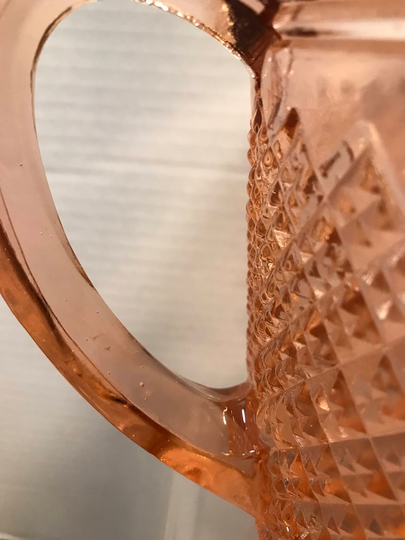 Pink Miss America Depression Glass Pitcher Etsy