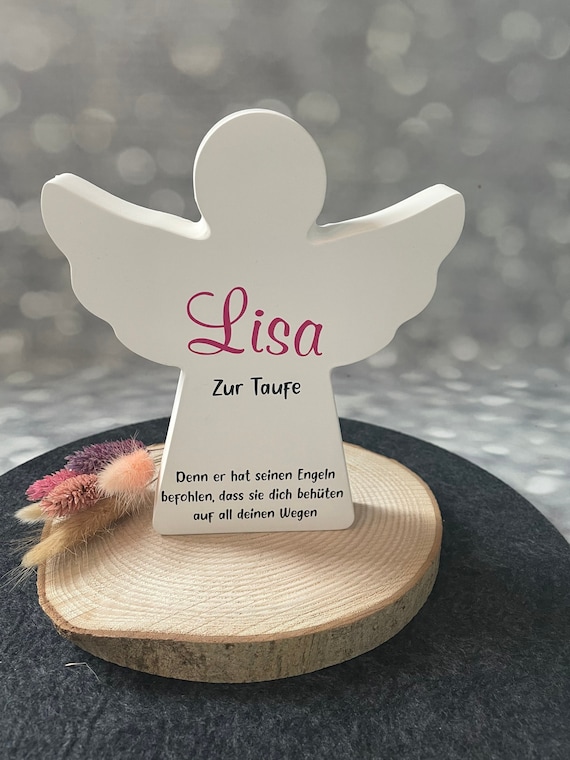 2 Stück Porzellan Engel, Je 12 Cm Hoch - Perfektes Gastgeschenk Für Taufe, Kommunion Oder Konfirmation