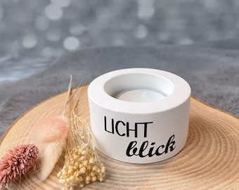 Teelichthalter, Glückslicht, Wunschlicht, Lichtblick, Geschenk, Mitbringsel, Teelicht, Geburtstagsgeschenk, Dekoration, Raysin, Licht, Kerze