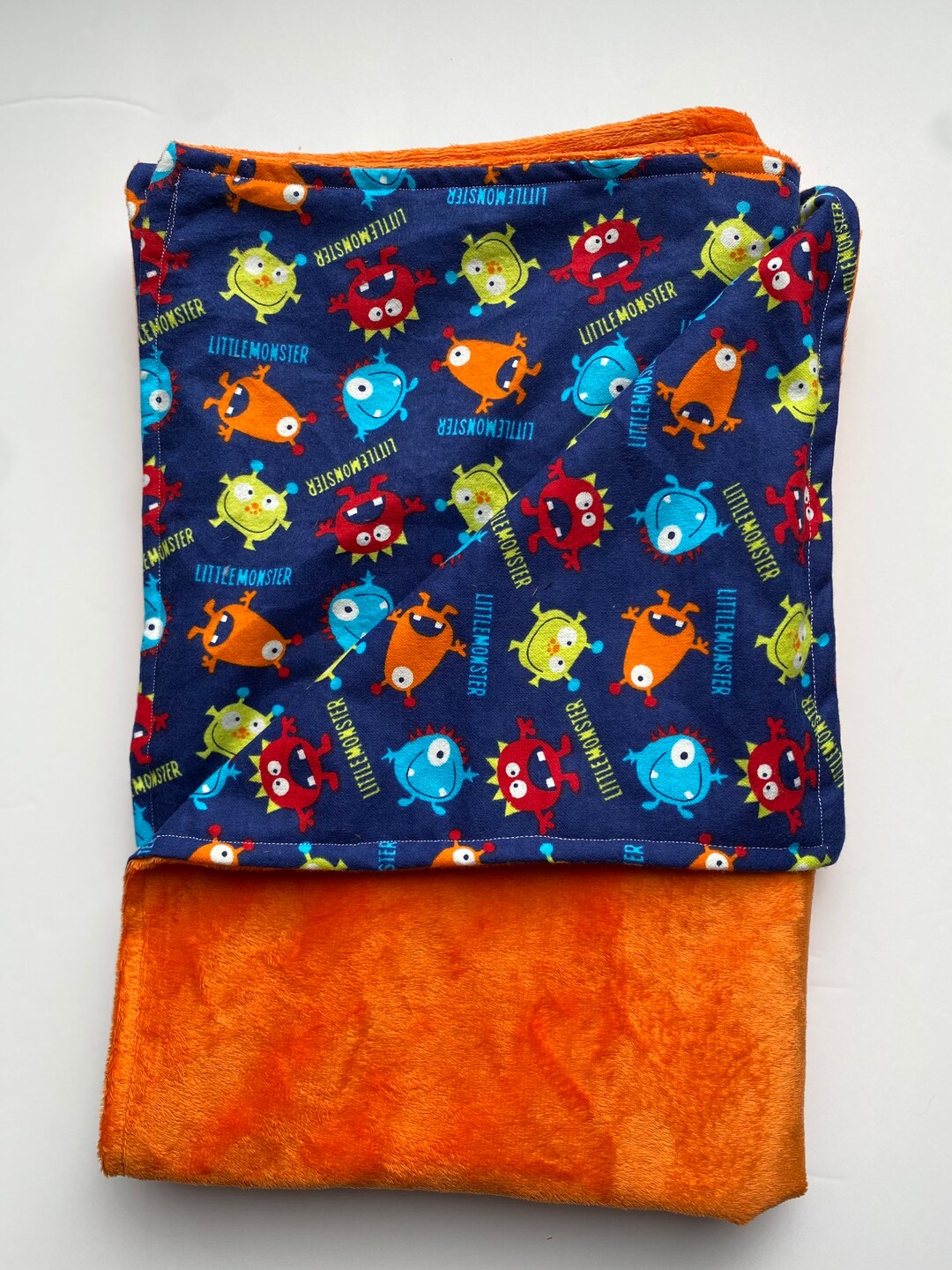 Monster Baby Blanket Little Monsters Baby Blanket Baby Etsy