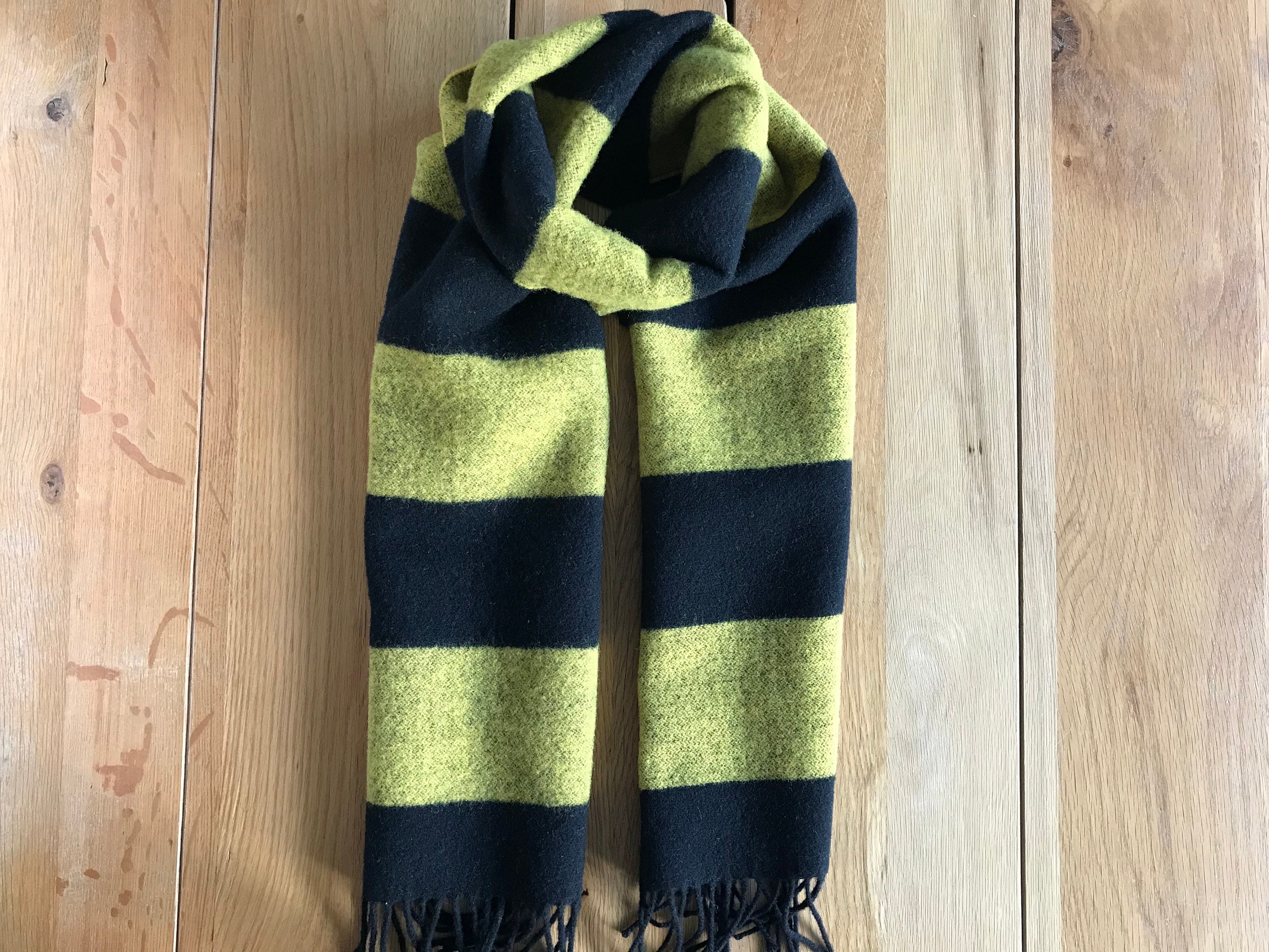 Black and yellow striped scarf perfect gift for bee lovers | Etsy