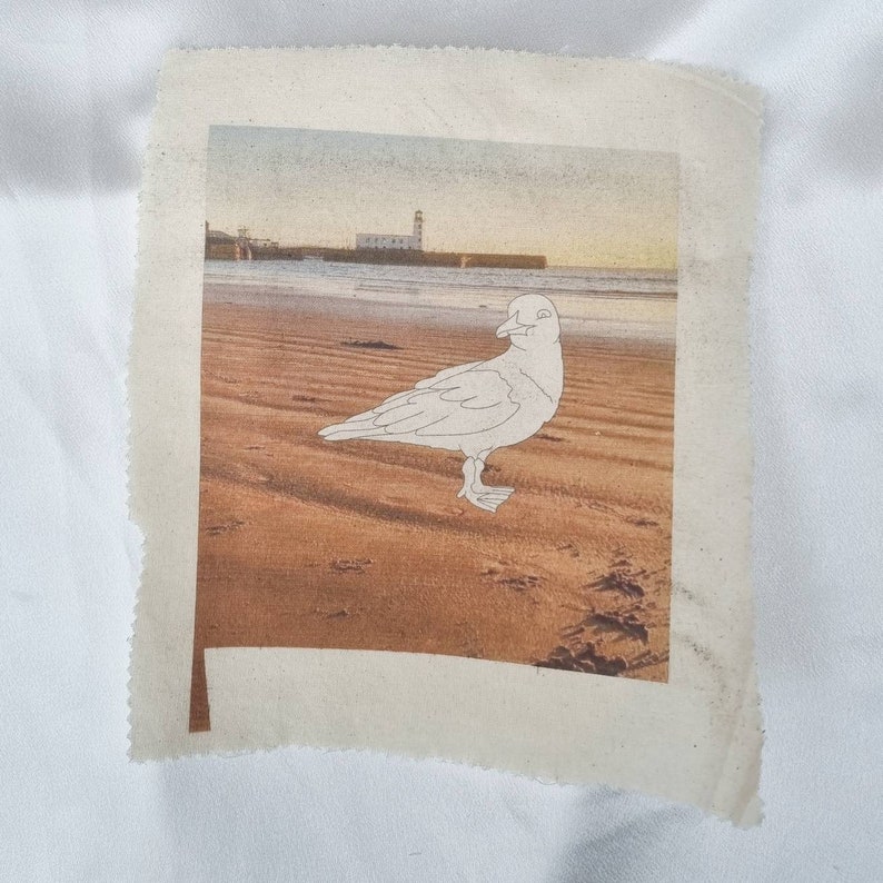 Seagull Embroidery Pattern, Scarborough Seaside Bird Embroidery Designs