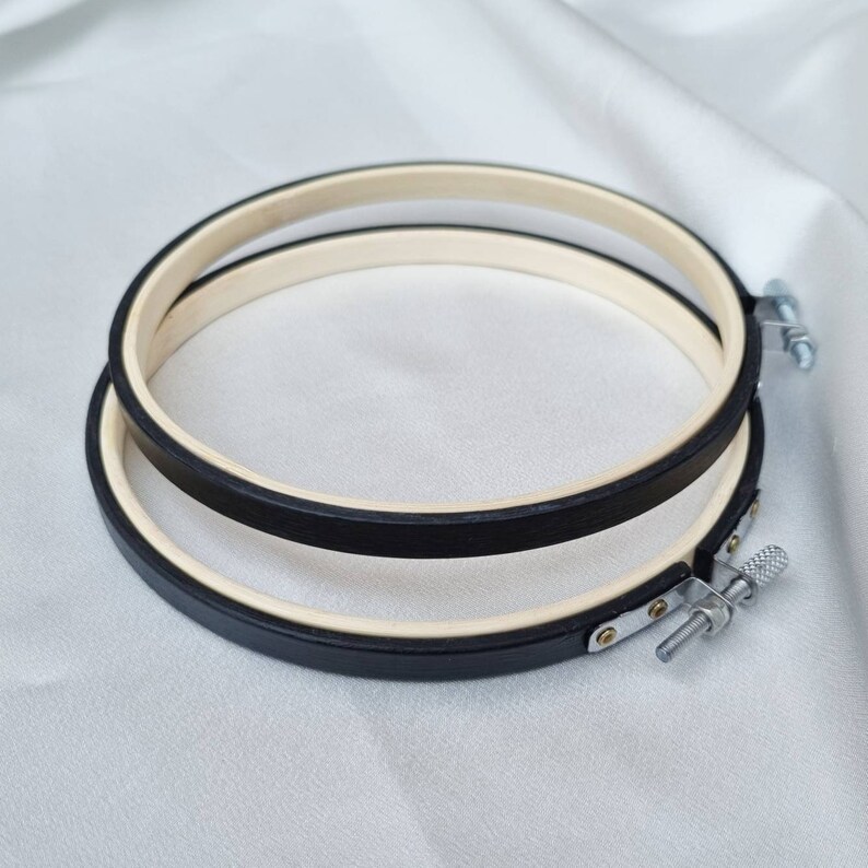 Black Embroidery Hoop Frame, Black Cross Stitch Hoop, Decorative