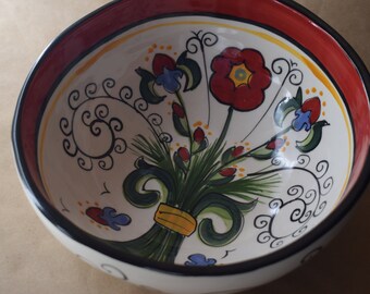 8" Medium Bowl- Venetian Red