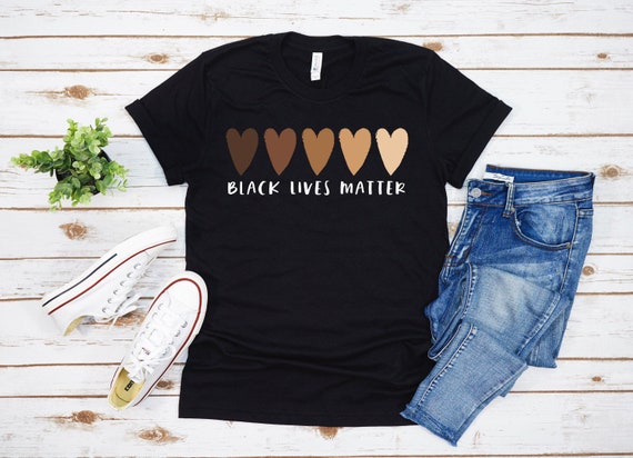 Black Lives Matter Heart Shirt BLM T-Shirt Activist Shirt | Etsy