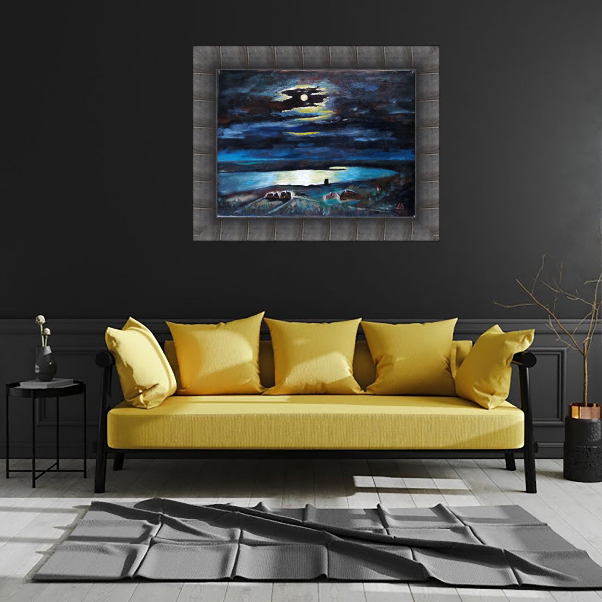 Mondlicht Nachthimmel Gemälde Nachtfluss Malerei Kuindzhi | Etsy