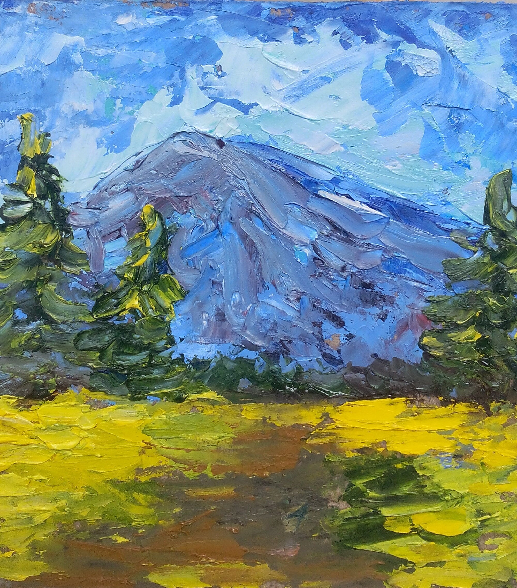 Colorado Painting Original Art Mountain Artwork Colorado Etsy