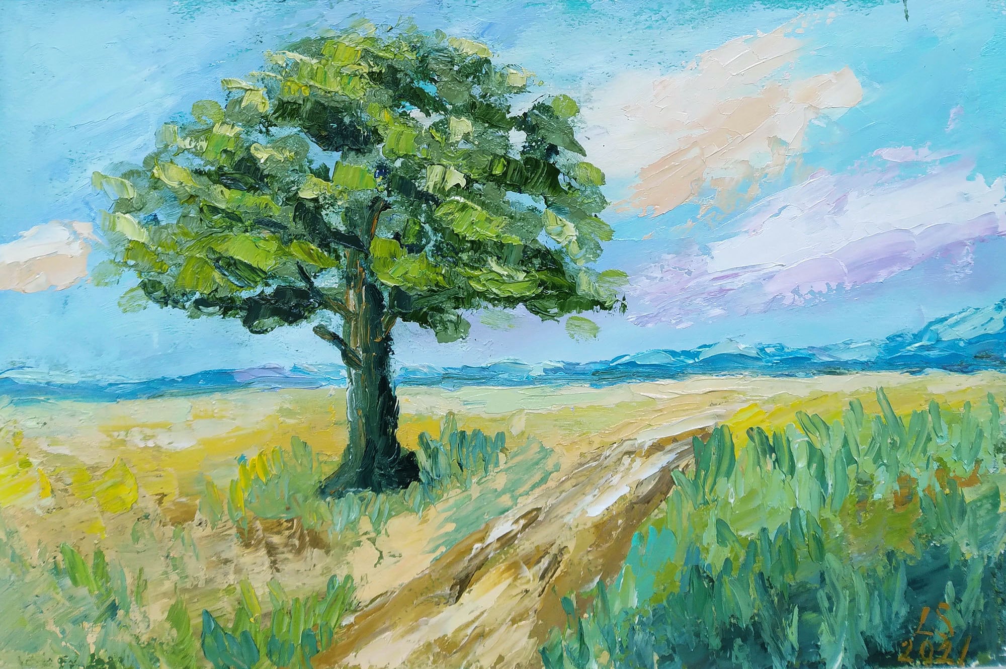 Árbol de la Vida Pintura Árboles Arte Original California | Etsy