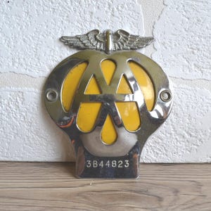 1960 年代の AA カーバッジ + キー、キーリング Aa car badge - Etsy 日本