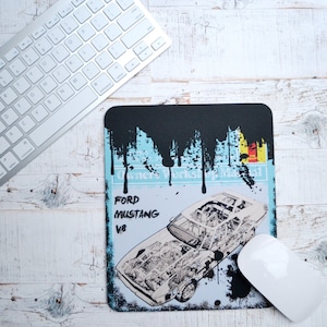 Mousemats Ford Mustang Haynes | Mousemat | Birthday Gifts | Ford | Car Memorabilia | Car Enthusiasts | Ford Gifts | Ford Mustang