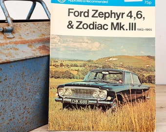 RAC Pearson's Ford Workshop Manual | Ford Zephyr 4, 6 and Zodiac Mk 3 Owners Manual | Hardback Book | Birthday Gift | Ford Gifts | Ford Book