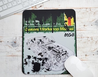 Mousemats MGB Haynes | Mousemat | Birthday Gifts | MGB | Car Memorabilia | Car Enthusiasts | MGB Gifts | Roadster