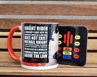 Knight Rider Gift Set | Knight Rider | TV Gifts | TV Mugs | KITT | Coaster | Michael Knight | Pontiac Trans Am | Birthday Gifts