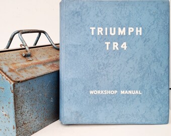 Triumph Workshop Manual | Triumph TR4 Owners Manual | Hardback Book | Birthday Gift | Car Memorabilia | Triumph Book | Triumph Gifts