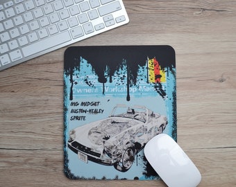 Mousemats MG Midget and Sprite Haynes | Mousemat | Birthday Gifts | MG | Car Memorabilia | Car Enthusiasts | MG Gifts | Sprite & Midget