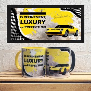 Mugs Ferruccio Lambo Quote | Lambo Miura | Classic Car | Car Gifts | Classic Car Mugs | Lambo Mugs | Car Memorabilia