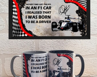 F1レーサー　ミカ・ハッキネン　直筆サイン入り 名刺 　※北欧の貴公子 F1レーサー ミカ・ハッキネン 直筆サイン入り 名刺 ※北欧の貴公子