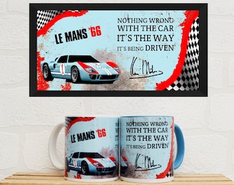 Mugs Ken Miles Quote | Mugs | Birthday Gifts | Gifts | Car Memorabilia | Car Enthusiasts | Motorsport Gifts | Man Cave | Le Mans | Ford Gift