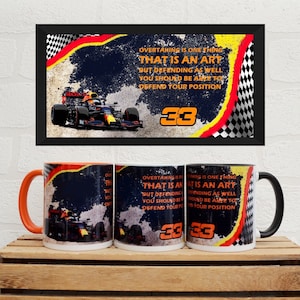 Tazze MV / Tazze F1 / Regali di compleanno / Red Bull F1 / Tazze / Regali F1 / Tazze Motorsport / Max Verstappen Campione del Mondo 2021