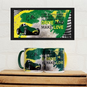 Tazze Sir Stirling Moss Citazione / Tazze / Regali di compleanno / Regali / Cimeli di auto / Appassionati di auto / Regali di sport motoristici / Vanwall / F1