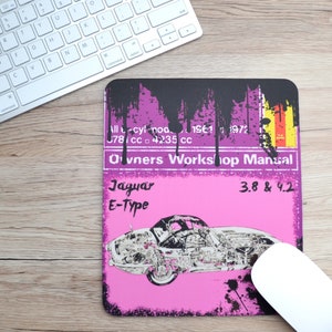 Haynes Mousepads Jaguar E Type | Mousepads | Birthday Gifts | Jaguar Gifts | Car Memorabilia | Car Enthusiasts | Jaguar E Type |