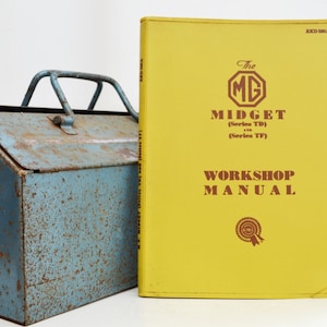 BMC MG Workshop Manual | MG Midget Series td and tf Owners Manual | Softback Book | Birthday Gift | Car Memorabilia | Car Book
