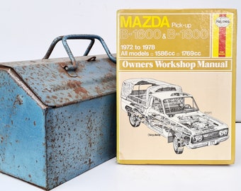 Haynes Mazda werkplaatshandboek | Mazda B-1600 en B-1800 pick-up gebruikershandleiding | Boek met harde kaft | Verjaardagscadeau | Mazda-memorabilia | Mazda-cadeaus