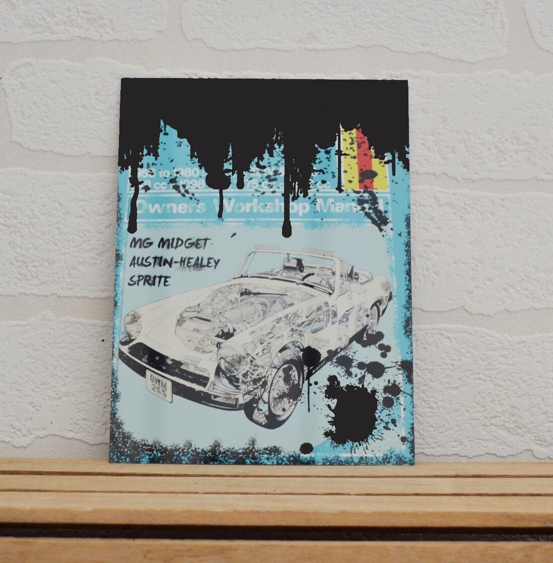 Large Magnet MG Midget | Magnet | Birthday Gifts | MG Gifts | Car