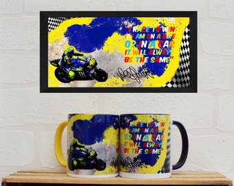 Mugs Valentino Rossi Quote | Mugs | Birthday Gifts | Gifts | Bike Memorabilia | Bike Enthusiasts | Motorsport Gifts | Man Cave | Moto GP |