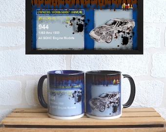 Mugs 944 Haynes | Mugs | Birthday Gifts | 944 | Car Memorabilia | Car Enthusiasts | 944 Gifts | 944 Mugs
