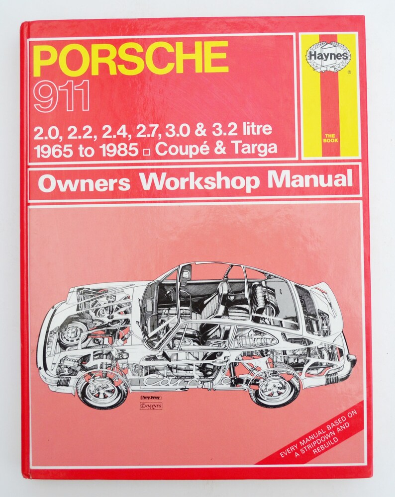 Haynes Porsche Owners Manual Porsche 911 Owners Etsy