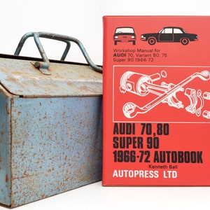 Autobook Audi ワークショップ マニュアル | Audi 70、75、80、90 オーナーズ マニュアル | ハードカバー本 | 誕生日プレゼント | 車の記念品 | お父さんへの本 |
