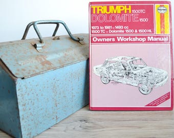 Manual de taller de Haynes Triumph / Manual del propietario de Triumph 1500 y Dolomite / Libro de tapa dura / Regalo de cumpleaños / Recuerdos de automóviles / Libro de automóviles