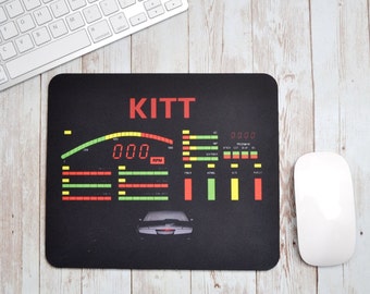 Mousemat Knight Rider | Knight Rider | TV Gifts | KITT | TV Mousepad | Michael Knight | Pontiac Trans Am | Knight Rider Gifts