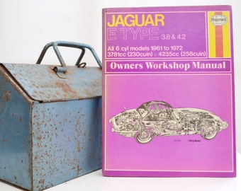 Haynes Jaguar Workshop Manual | Jaguar E-Type Owners Manual | Hardback Book | Birthday Gift | Car Memorabilia | Jaguar Book