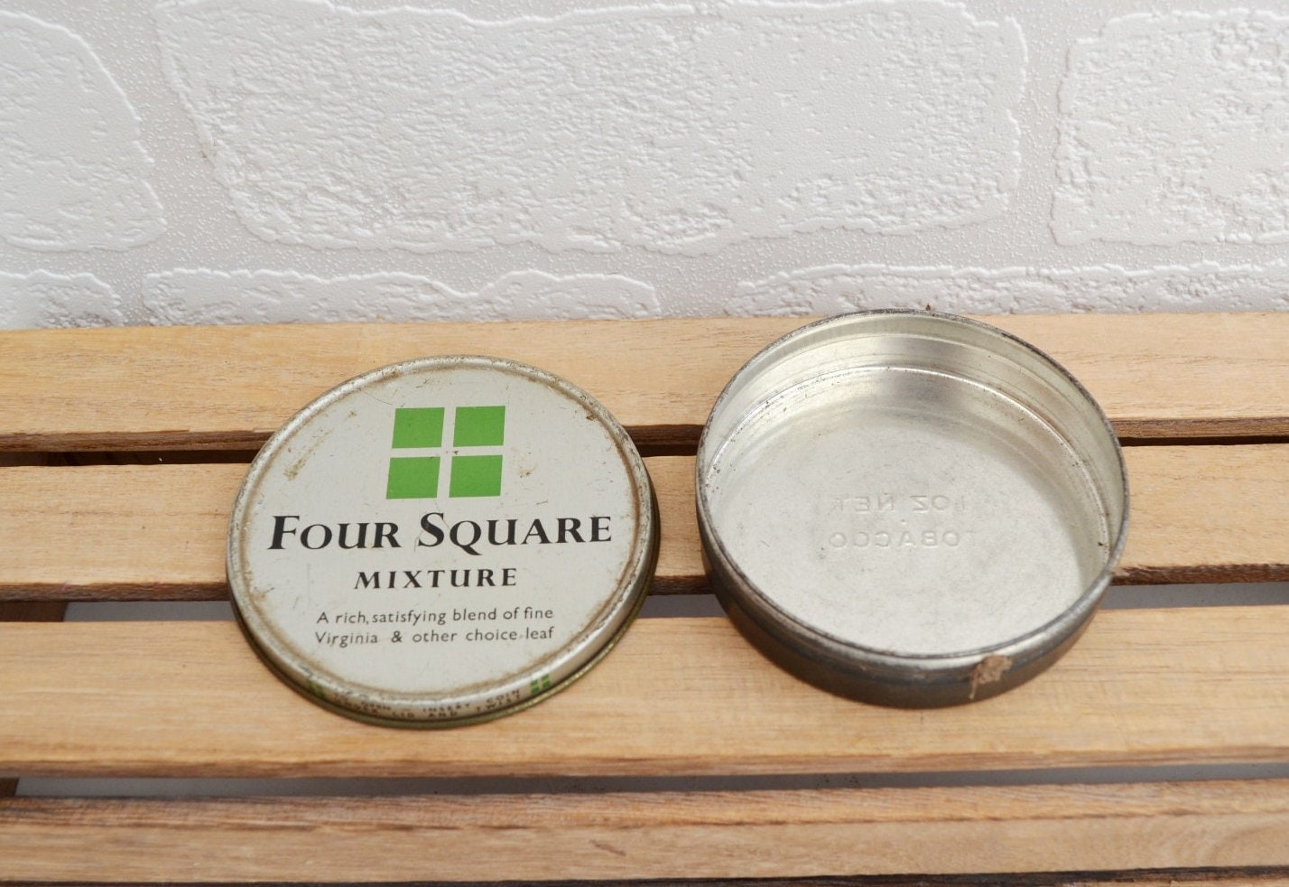 Four Square Mixture Tobacco Tin | Tobacco Tin | Vintage Collectables |  Advertisement Tin