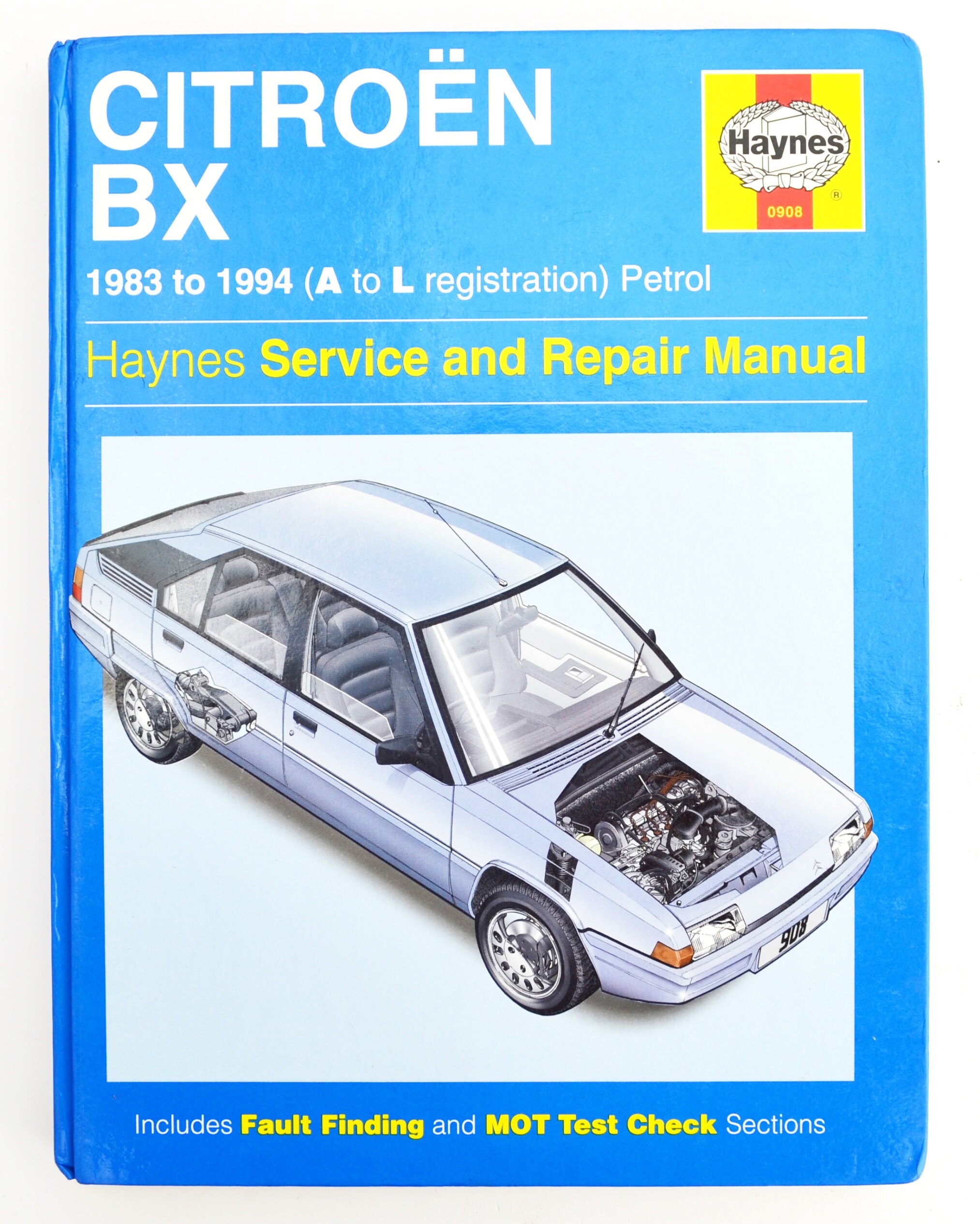 Haynes Citroen Owners Workshop Manual | Citroen BX Owners Manual | Hardback Book | Birthday Gift