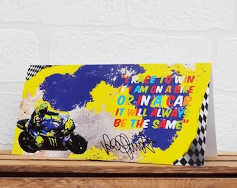 Greeting Cards | Valentino Rossi | Birthday Cards | Bike Memorabilia | Driver Quotes | Cards | Special Occasions | Motorsport Cards |