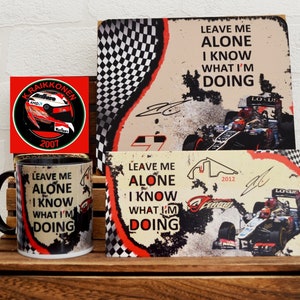 Kimi Raikkonen Gift Set / Motorsport Mugs / Mousemats / Coaster Set / Carte vuote / Tazze F1 / Regali F1 / Regali festa del papà / Lotus F1